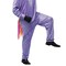 Unicorn Halloween Costume Adult Purple Jumpsuit with Rainbow Horn and Tail Magical Design